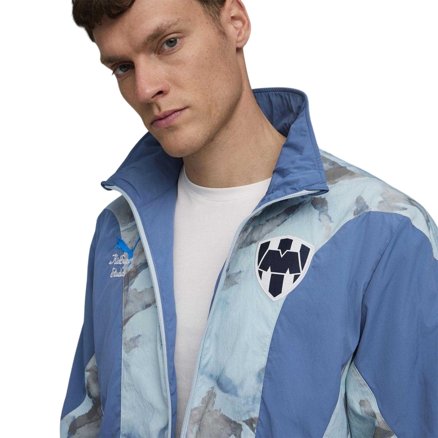 Deep Navy - Side - Puma Mens KidSuper CF Monterrey Anorak