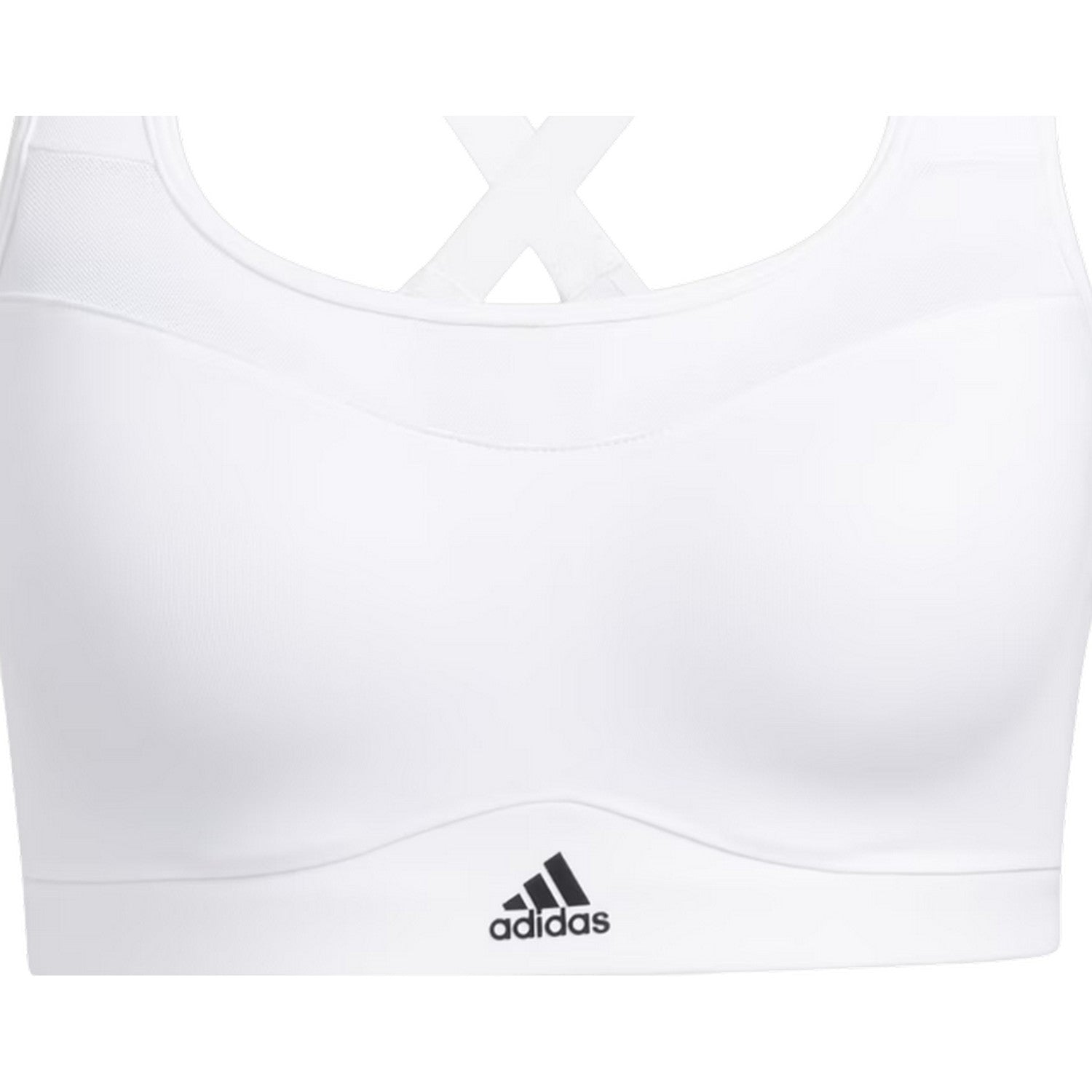 White - Side - Adidas Womens-Ladies High Support Sports Bra