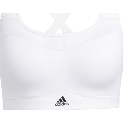 White - Side - Adidas Womens-Ladies High Support Sports Bra