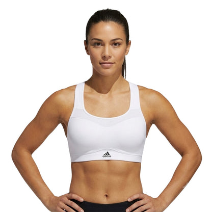 White - Lifestyle - Adidas Womens-Ladies High Support Sports Bra