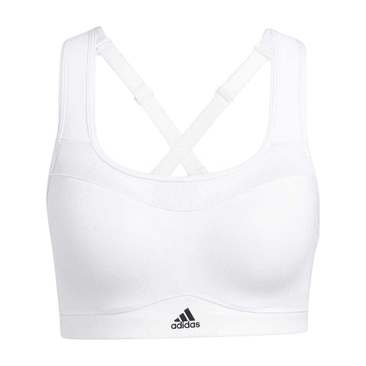 White - Front - Adidas Womens-Ladies High Support Sports Bra