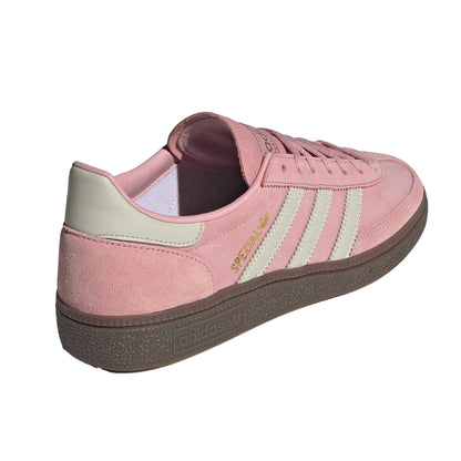 Baby Pink - Back - Adidas Womens-Ladies Spezial Suede Handball Trainers