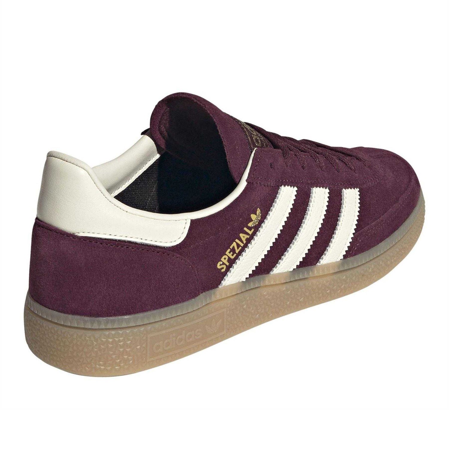 Maroon-Cream - Back - Adidas Womens-Ladies Spezial Suede Handball Trainers