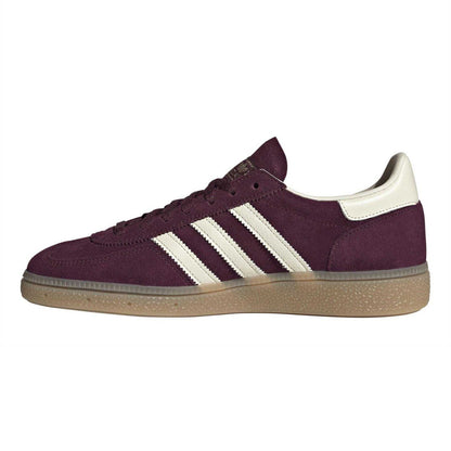 Maroon-Cream - Side - Adidas Womens-Ladies Spezial Suede Handball Trainers