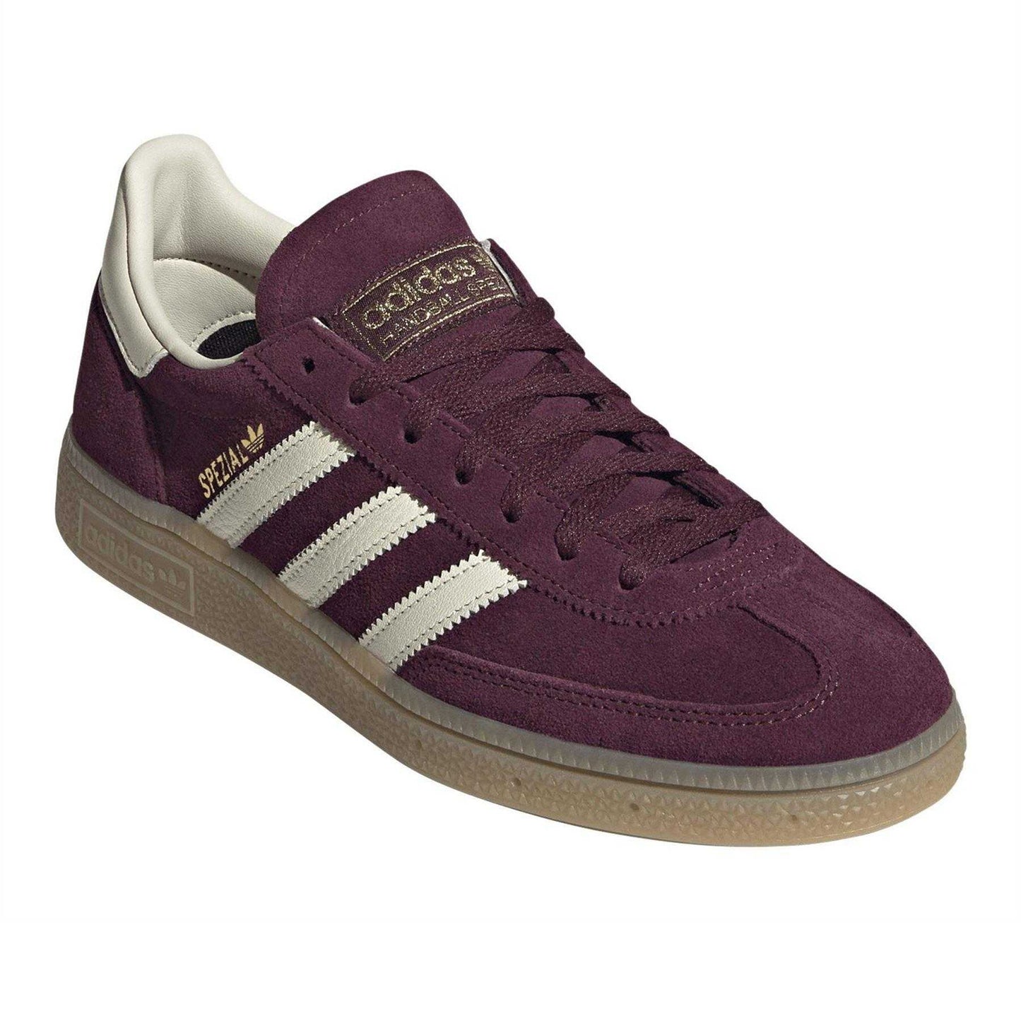 Maroon-Cream - Lifestyle - Adidas Womens-Ladies Spezial Suede Handball Trainers