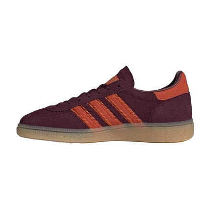 Maroon-Red - Side - Adidas Womens-Ladies Spezial Suede Handball Trainers