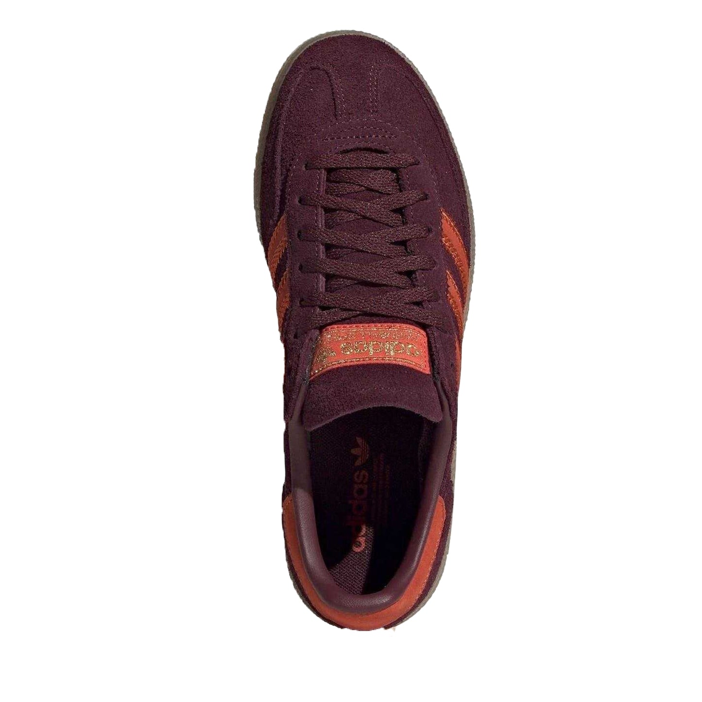 Maroon-Red - Lifestyle - Adidas Womens-Ladies Spezial Suede Handball Trainers