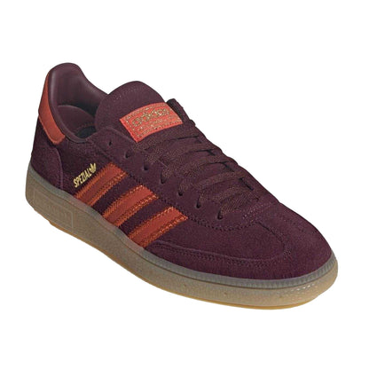 Maroon-Red - Pack Shot - Adidas Womens-Ladies Spezial Suede Handball Trainers