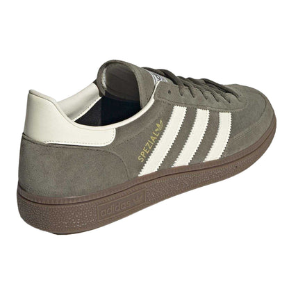 Olive Strata - Back - Adidas Womens-Ladies Spezial Suede Handball Trainers