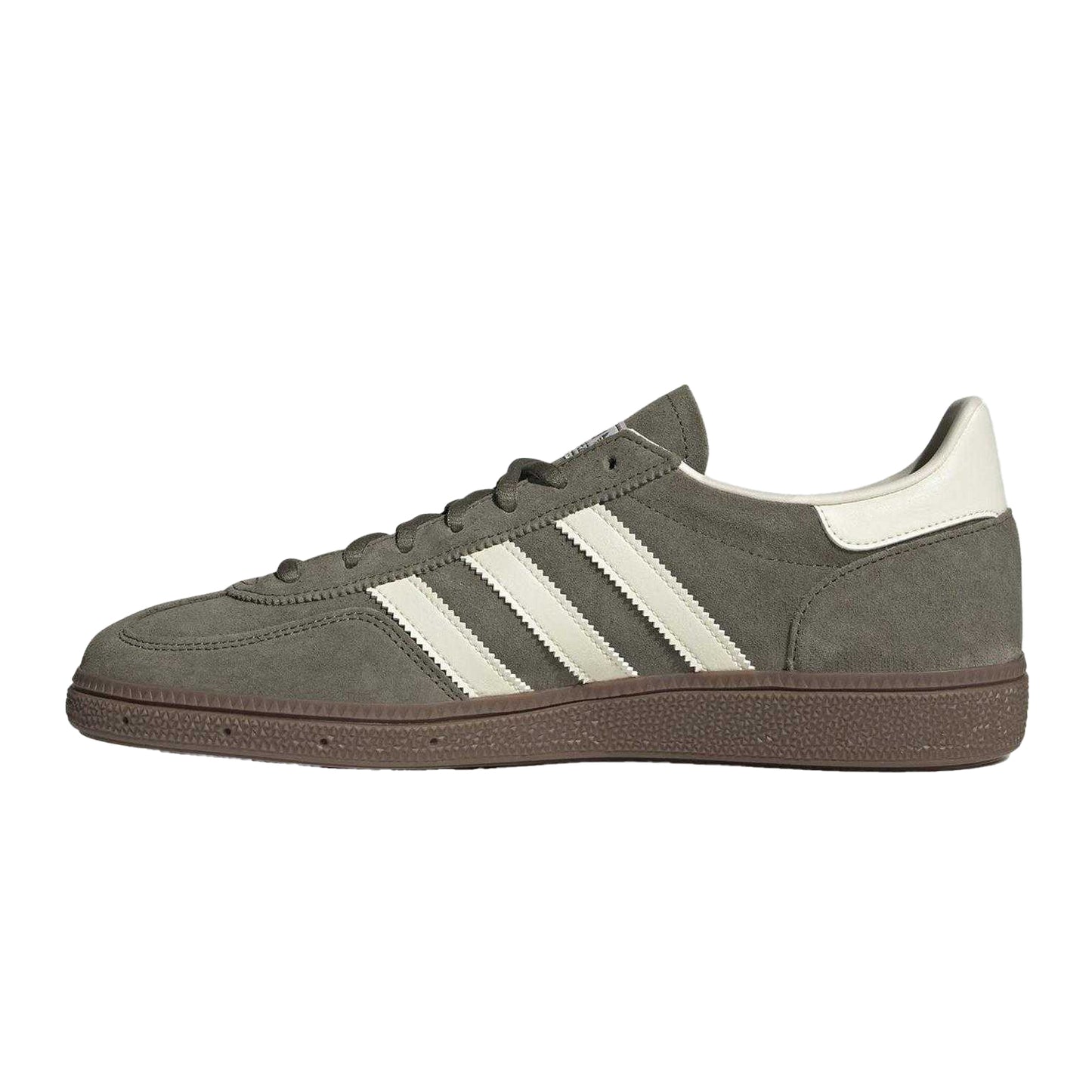 Olive Strata - Side - Adidas Womens-Ladies Spezial Suede Handball Trainers