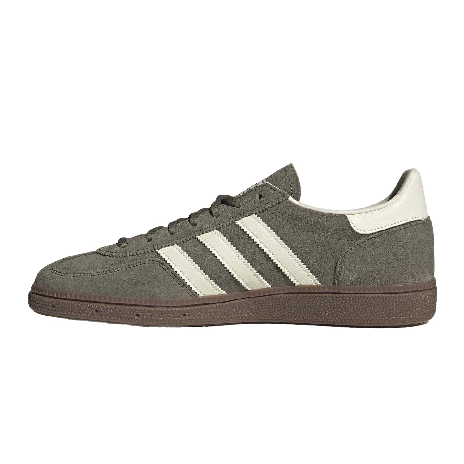 Olive Strata - Side - Adidas Womens-Ladies Spezial Suede Handball Trainers