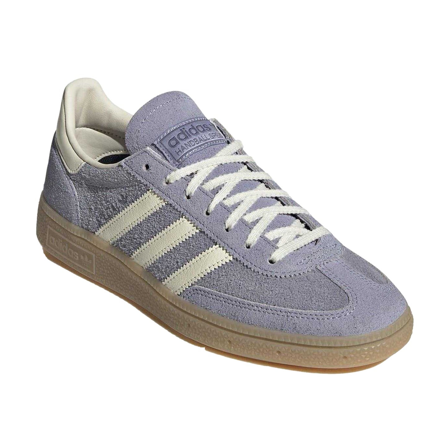 Violet-Silver - Pack Shot - Adidas Womens-Ladies Spezial Suede Handball Trainers