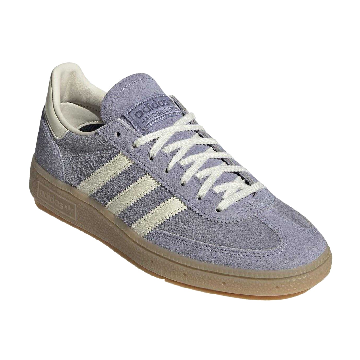 Violet-Silver - Pack Shot - Adidas Womens-Ladies Spezial Suede Handball Trainers