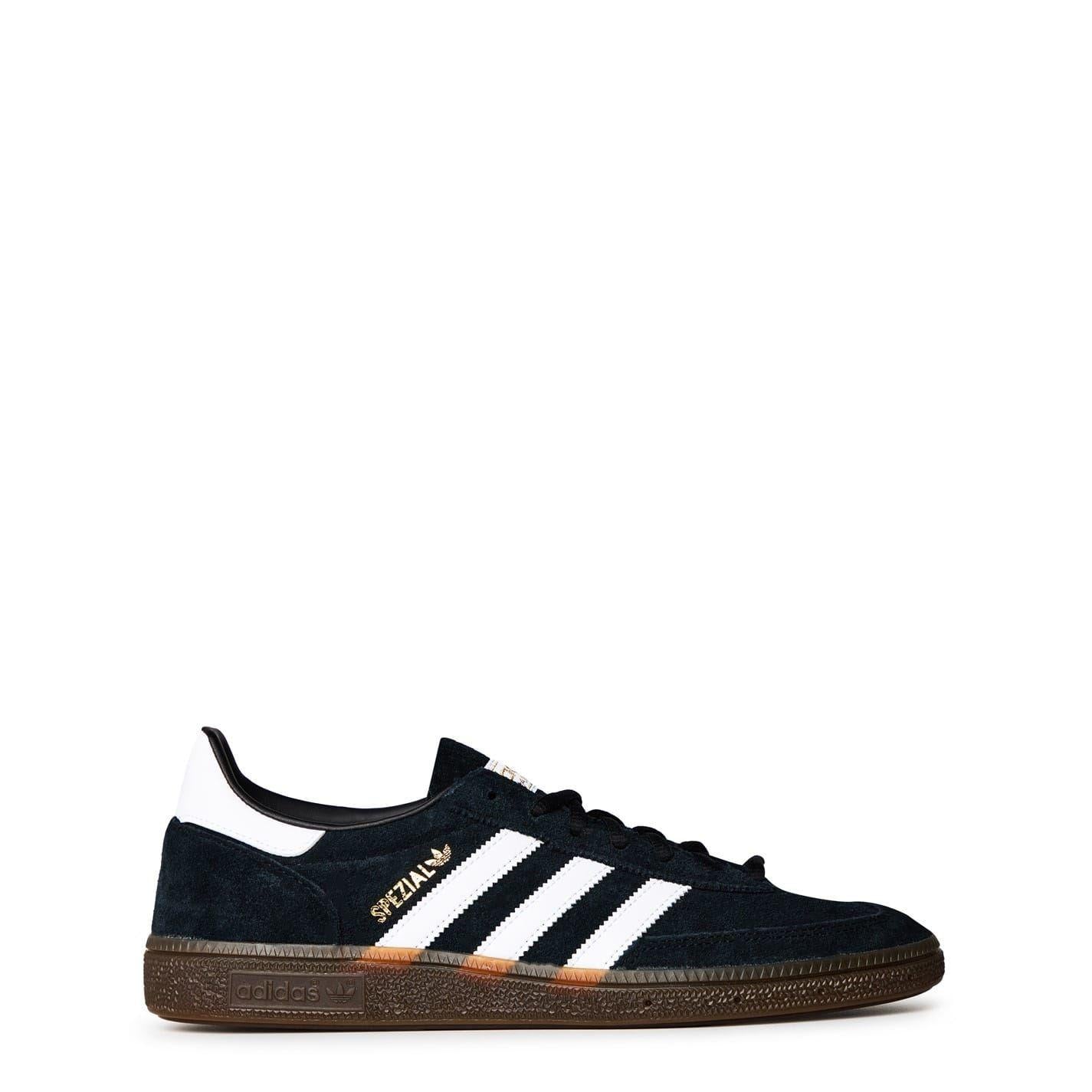 Black-White-Gum - Front - Adidas Womens-Ladies Spezial Suede Handball Trainers