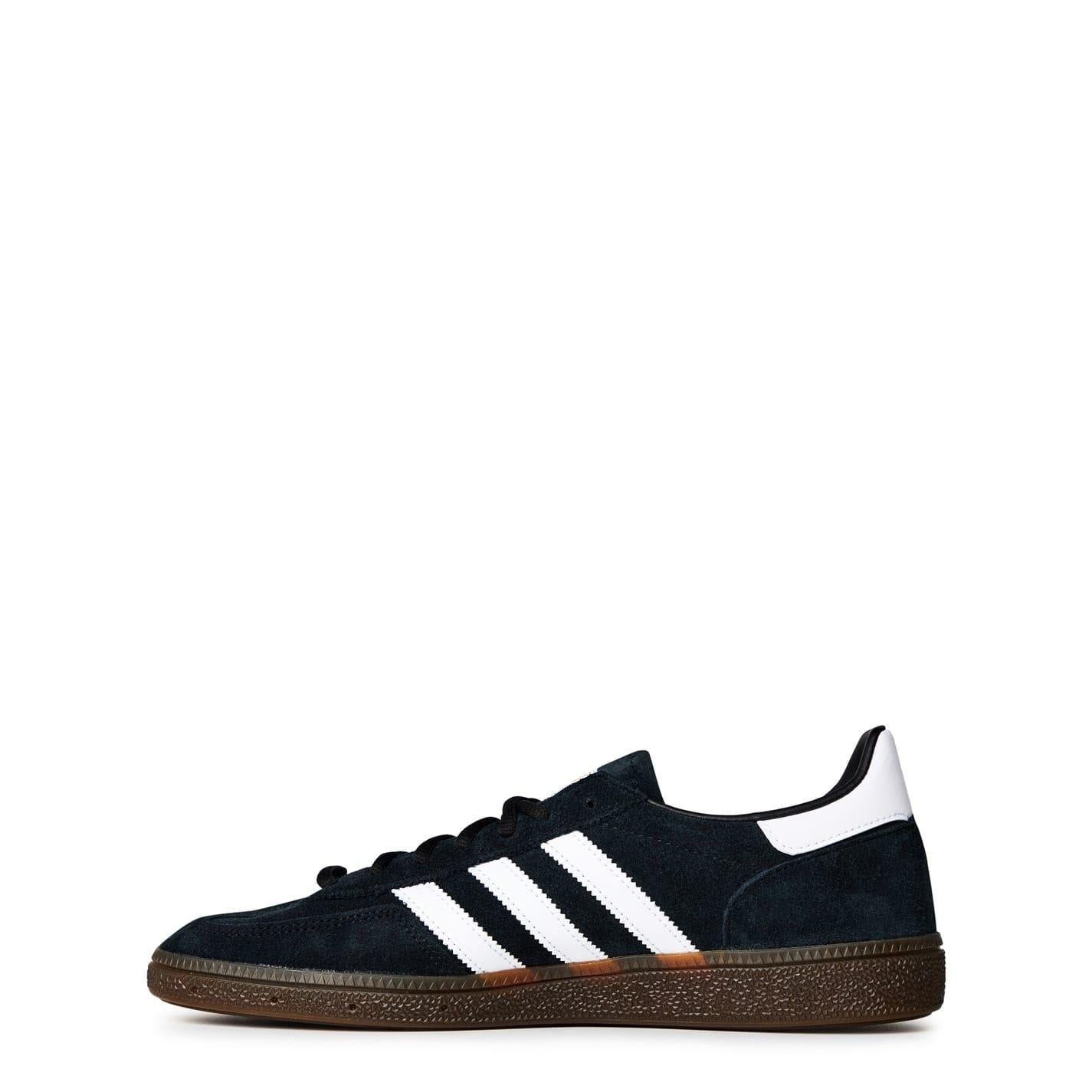 Black-White-Gum - Side - Adidas Womens-Ladies Spezial Suede Handball Trainers