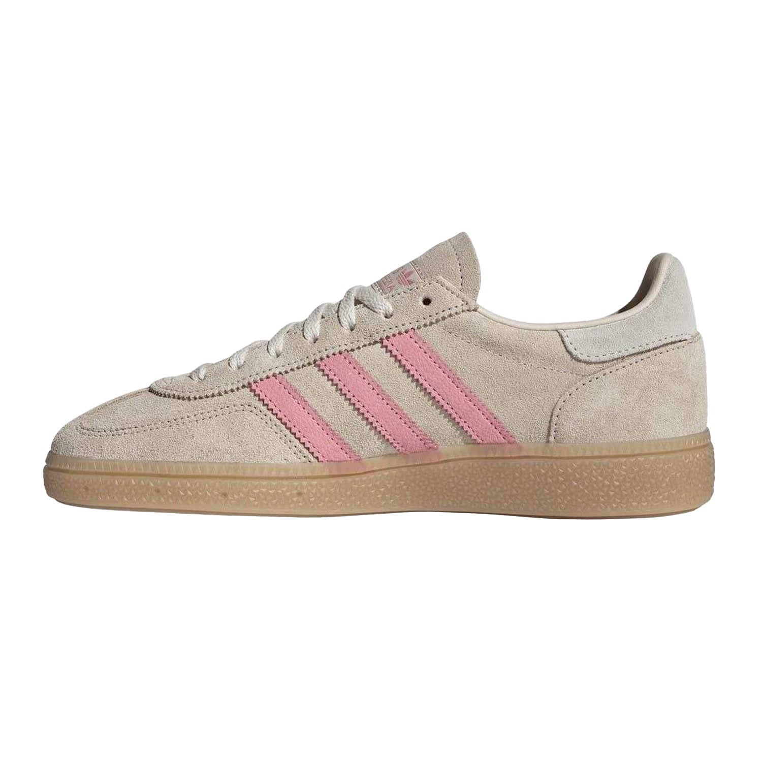 Cream-Pink - Side - Adidas Womens-Ladies Spezial Suede Handball Trainers