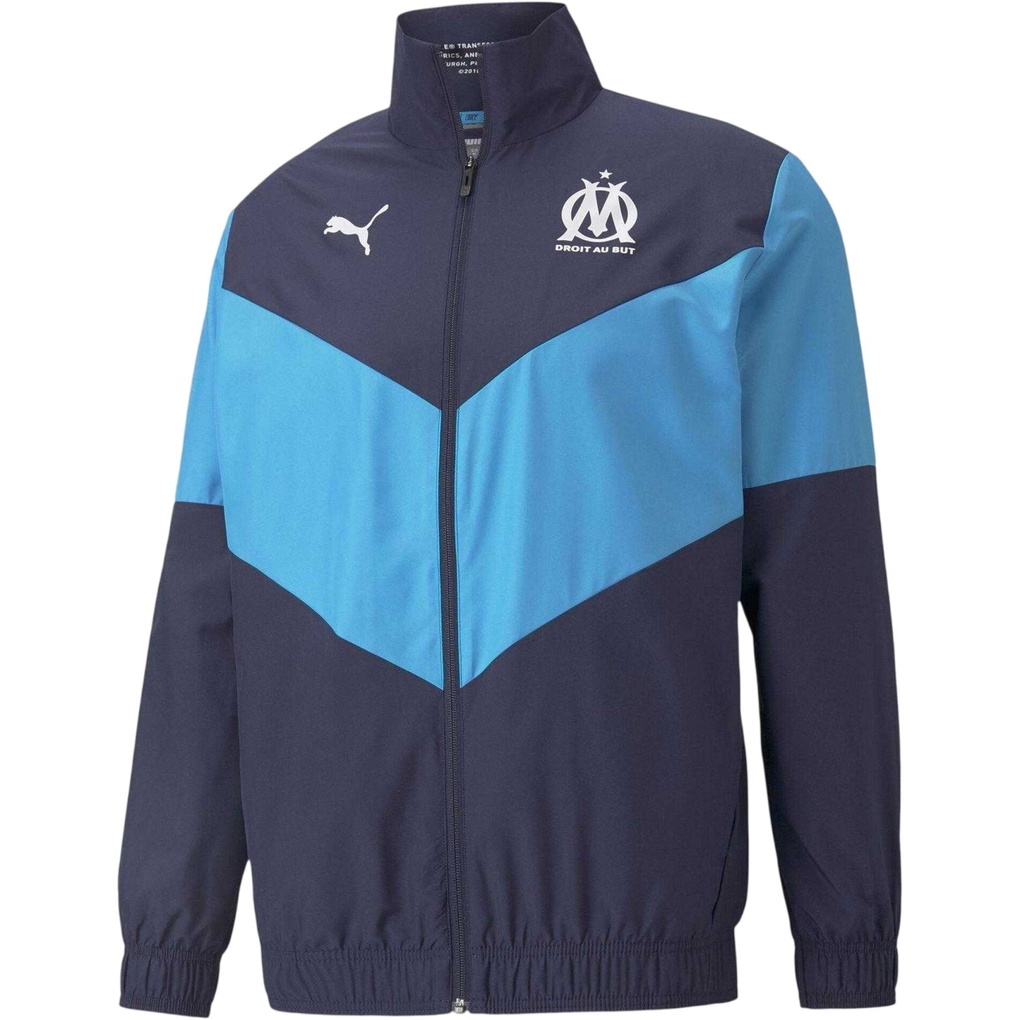 Peacoat-Blue - Front - Puma Mens International Licenced Anorak