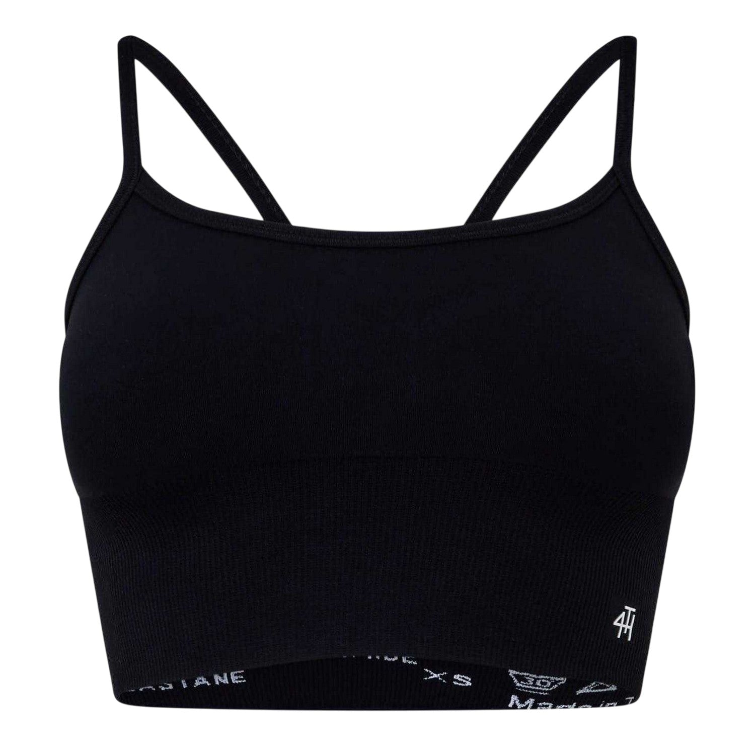 Black - Front - 4th & Reckless Womens-Ladies Jenna Sports Bra