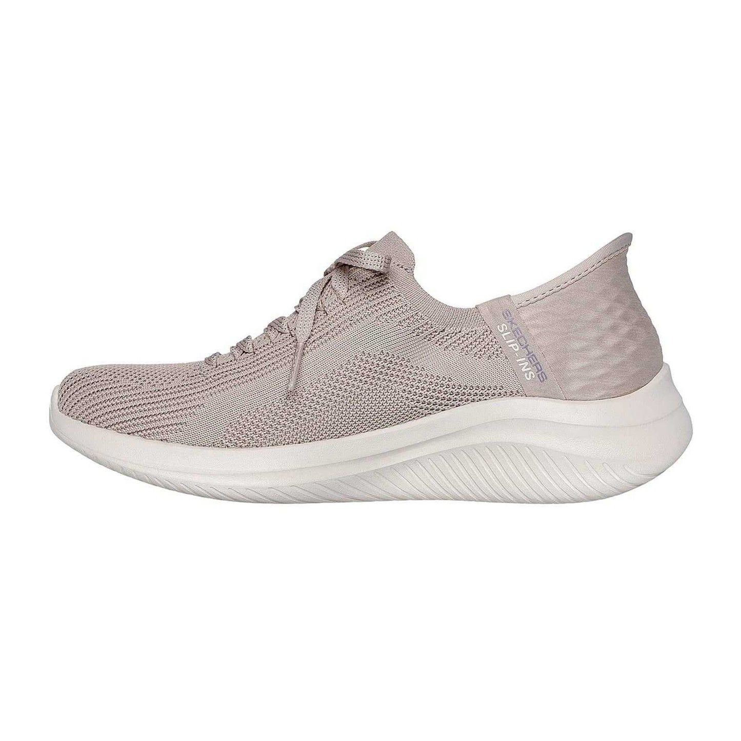Beige - Back - Skechers Womens-Ladies Ultra Flex 3.0 - Brilliant Trainers
