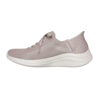 Beige - Back - Skechers Womens-Ladies Ultra Flex 3.0 - Brilliant Trainers