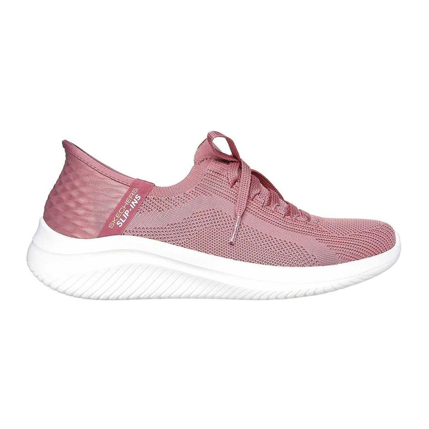 Mauve - Front - Skechers Womens-Ladies Ultra Flex 3.0 - Brilliant Trainers