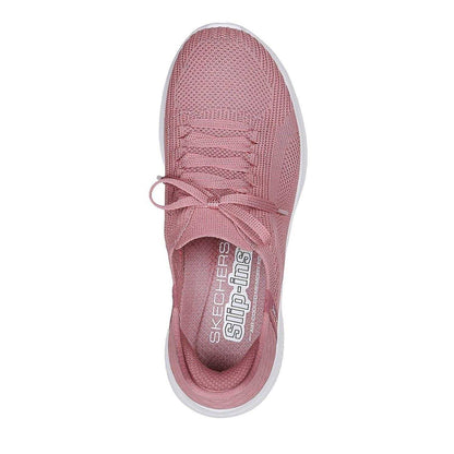 Mauve - Side - Skechers Womens-Ladies Ultra Flex 3.0 - Brilliant Trainers