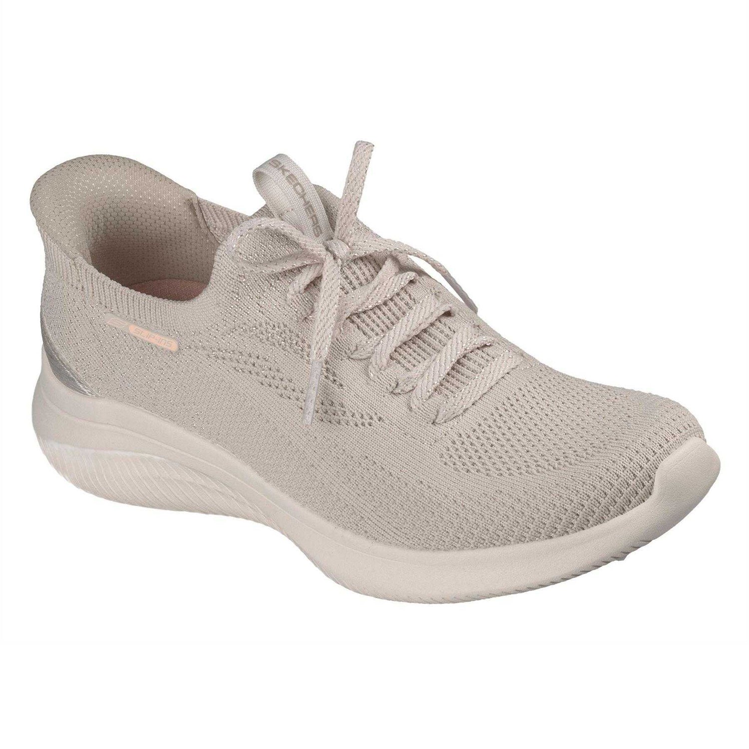 Natural - Pack Shot - Skechers Womens-Ladies Ultra Flex 3.0 - Brilliant Trainers