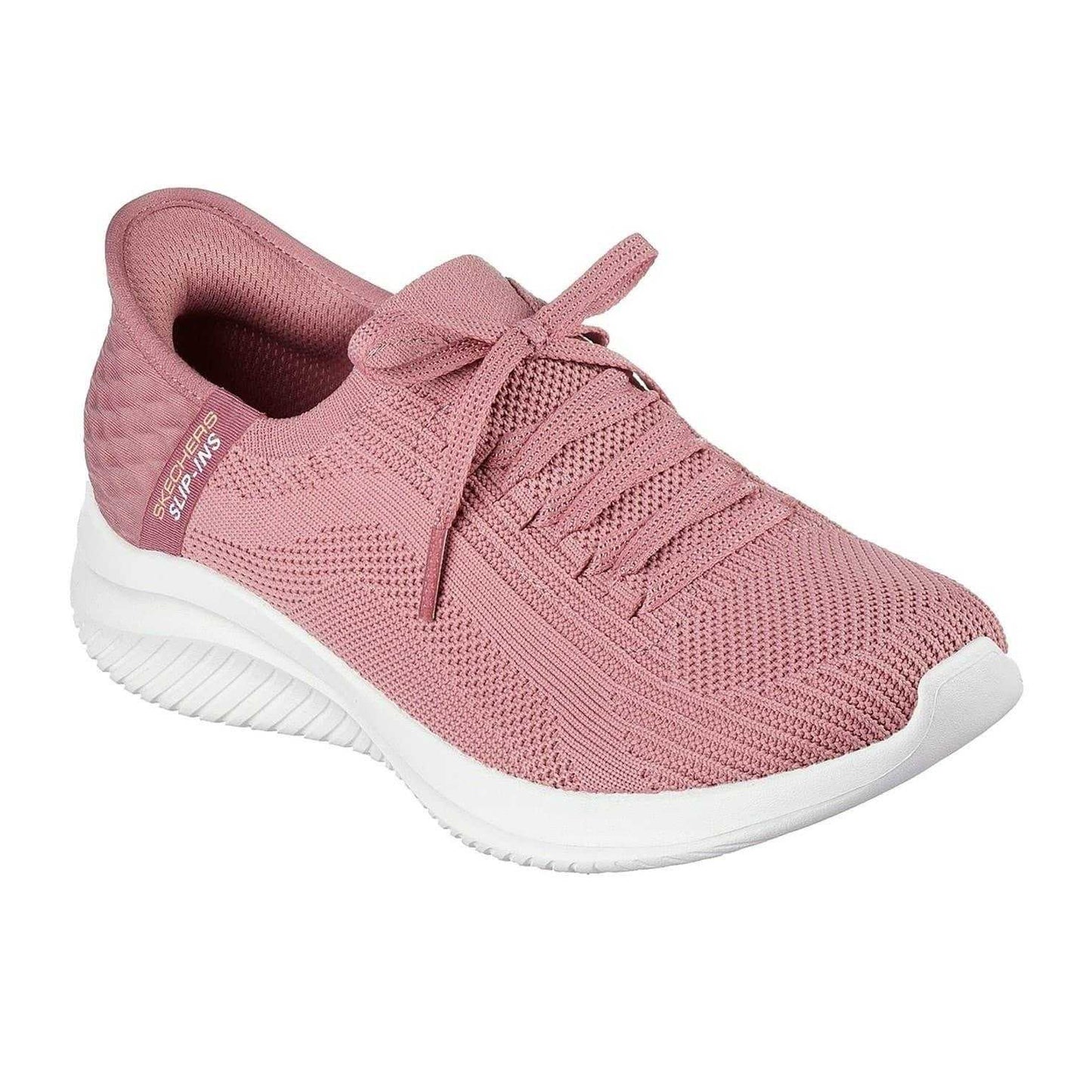 Pink - Pack Shot - Skechers Womens-Ladies Ultra Flex 3.0 - Brilliant Trainers