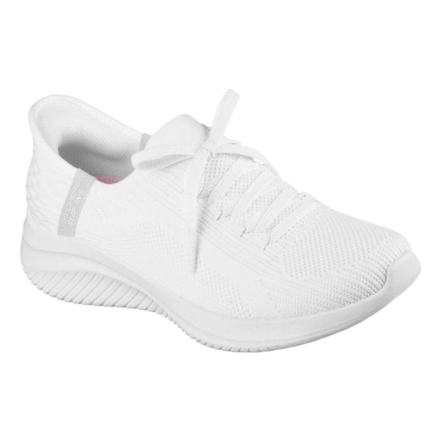 White - Lifestyle - Skechers Womens-Ladies Ultra Flex 3.0 - Brilliant Trainers