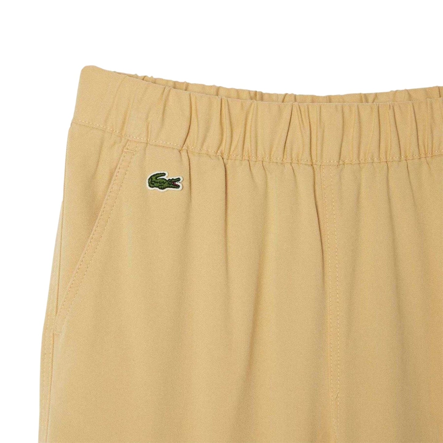 Natural - Side - Lacoste Womens-Ladies Gabardine Cargo Trousers