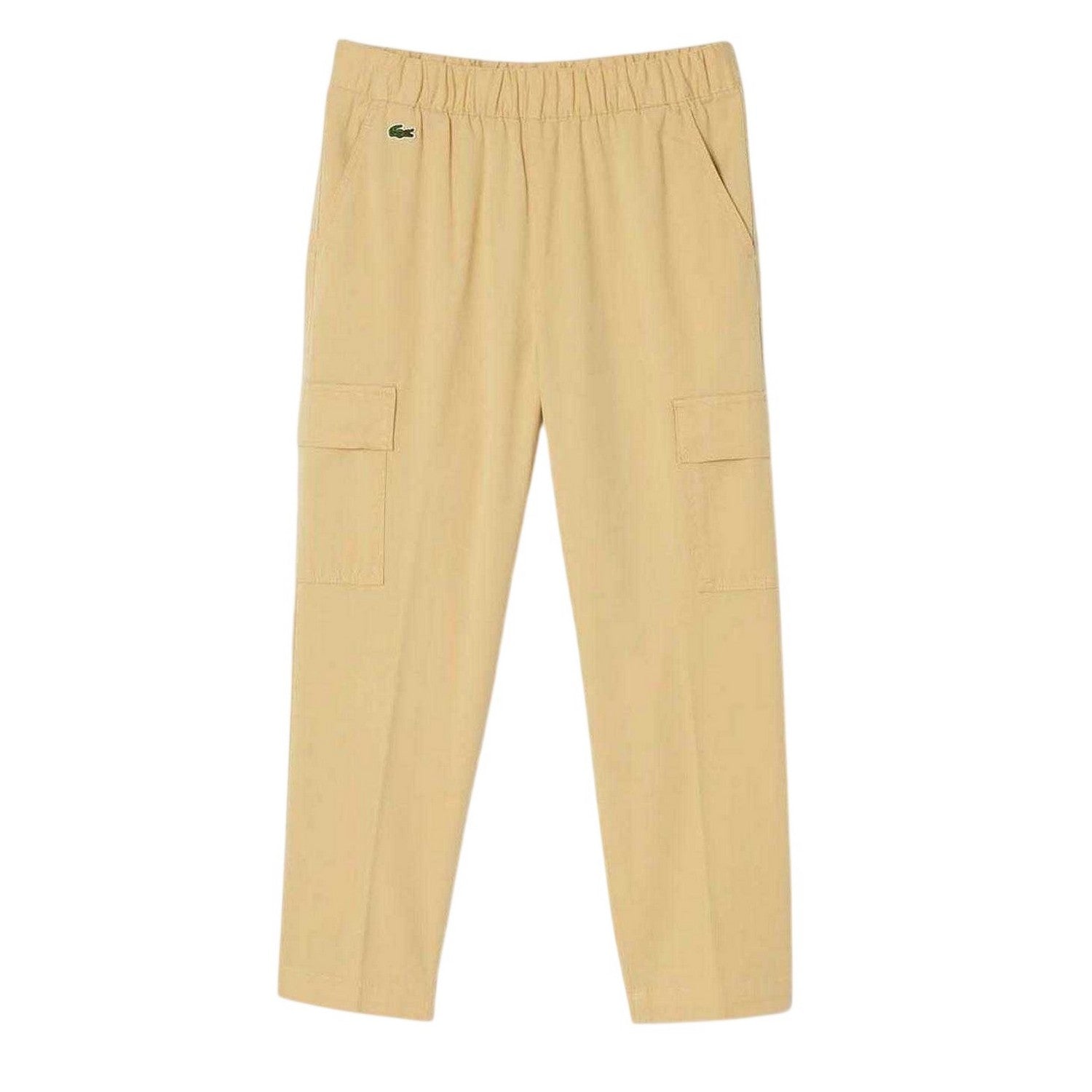 Natural - Front - Lacoste Womens-Ladies Gabardine Cargo Trousers