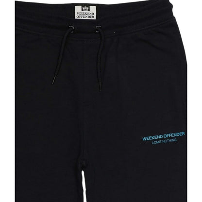 Navy - Side - Weekend Offender Womens-Ladies Cascade Sweat Shorts