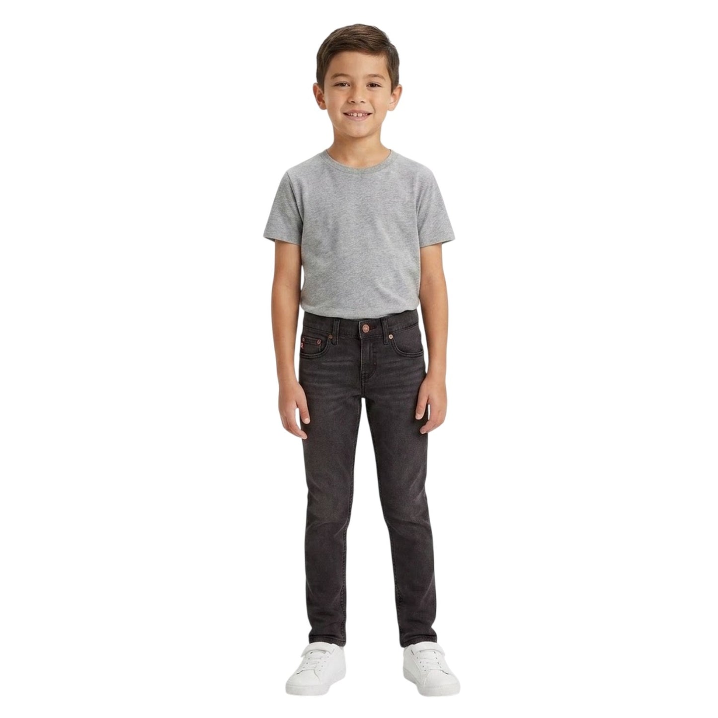 Black - Lifestyle - Levis Childrens-Kids 512 Denim Jeans