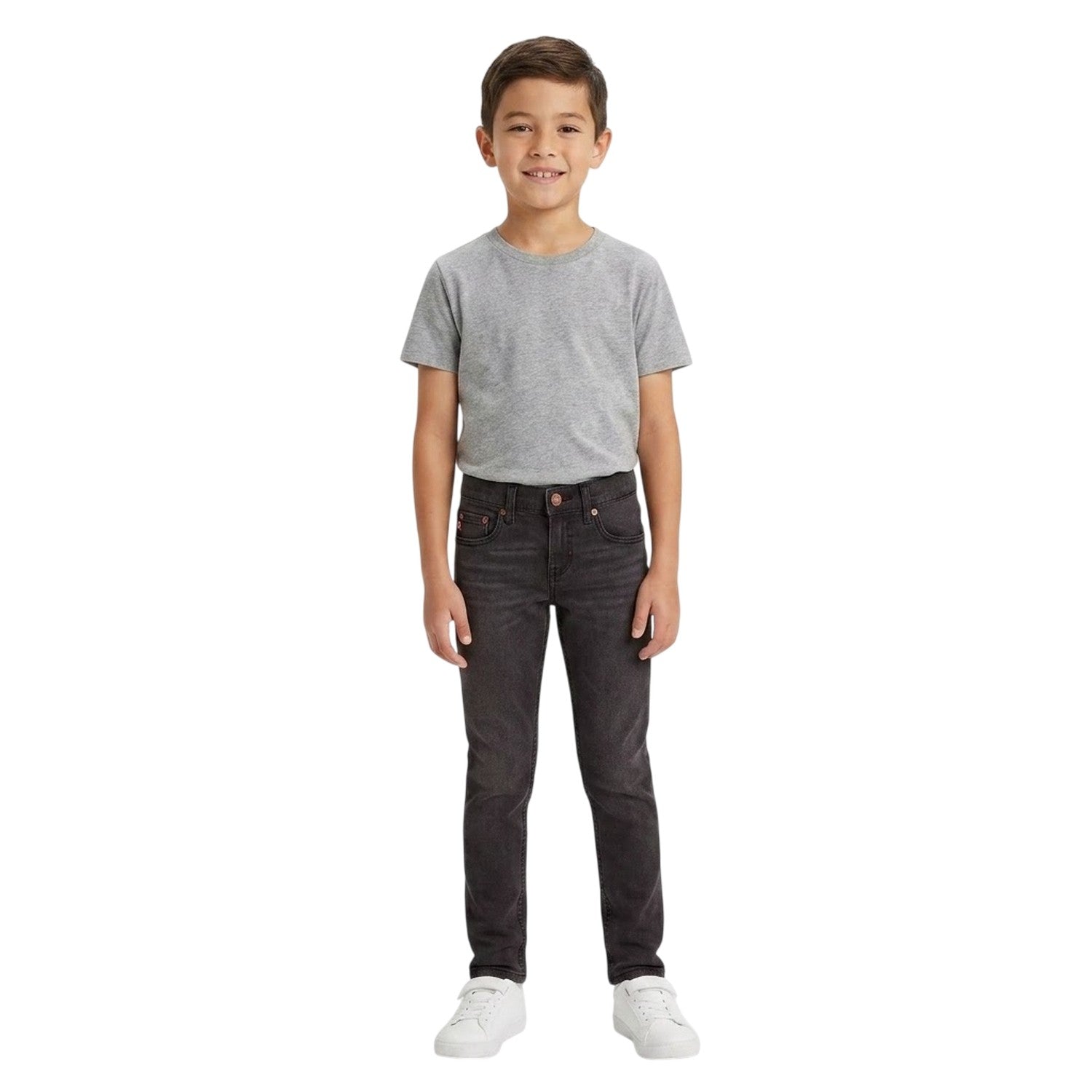Black - Lifestyle - Levis Childrens-Kids 512 Denim Jeans