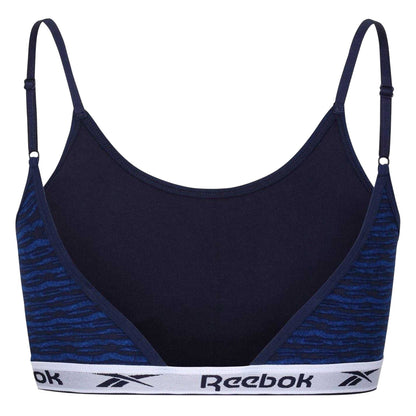Blue-Navy - Back - Reebok Womens-Ladies Berry Sports Bra
