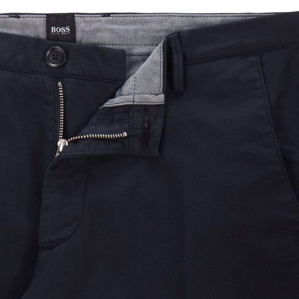 Navy Blue - Side - Boss Mens Rice 3-D Trousers