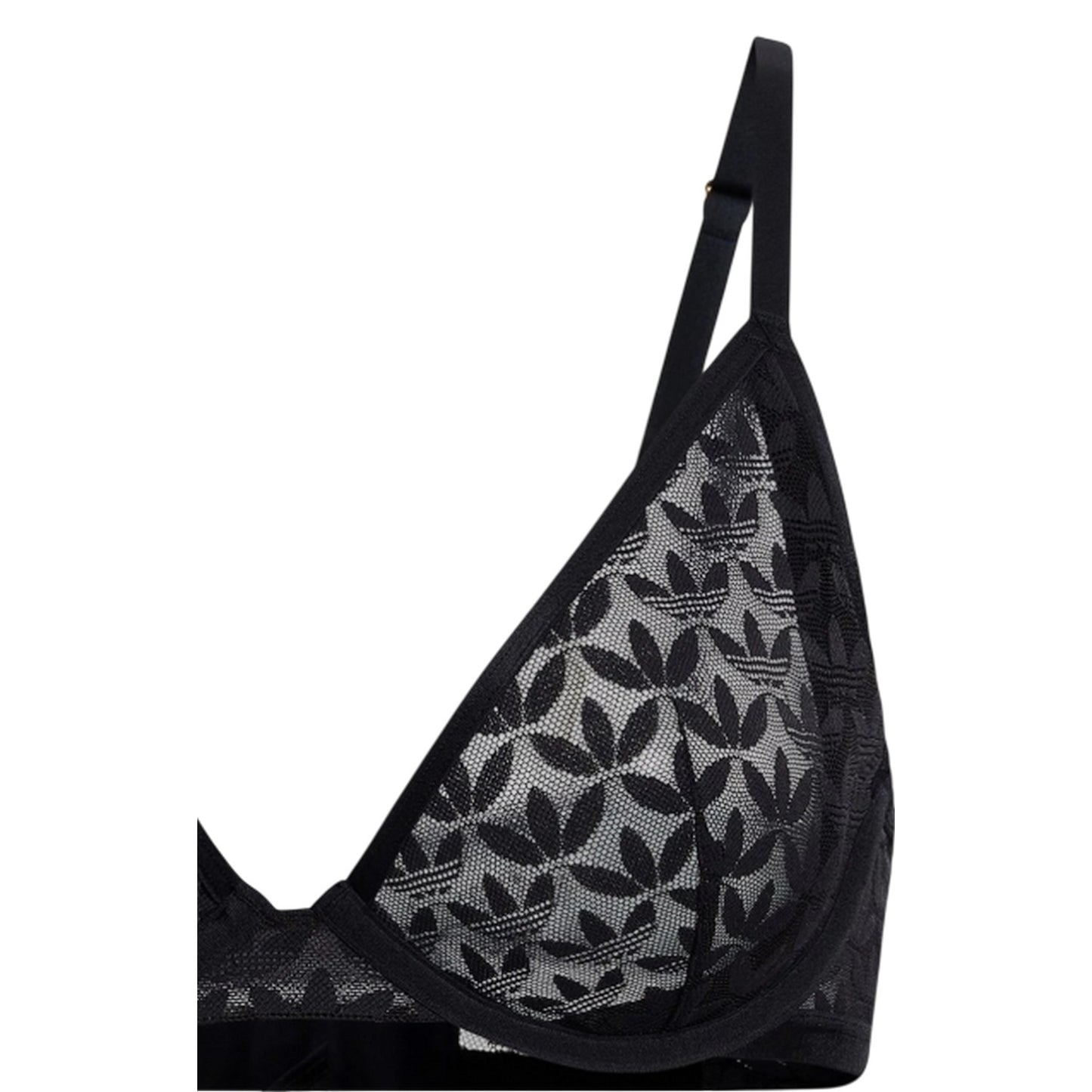 Black - Back - Adidas Womens-Ladies Originals Plunge Bra