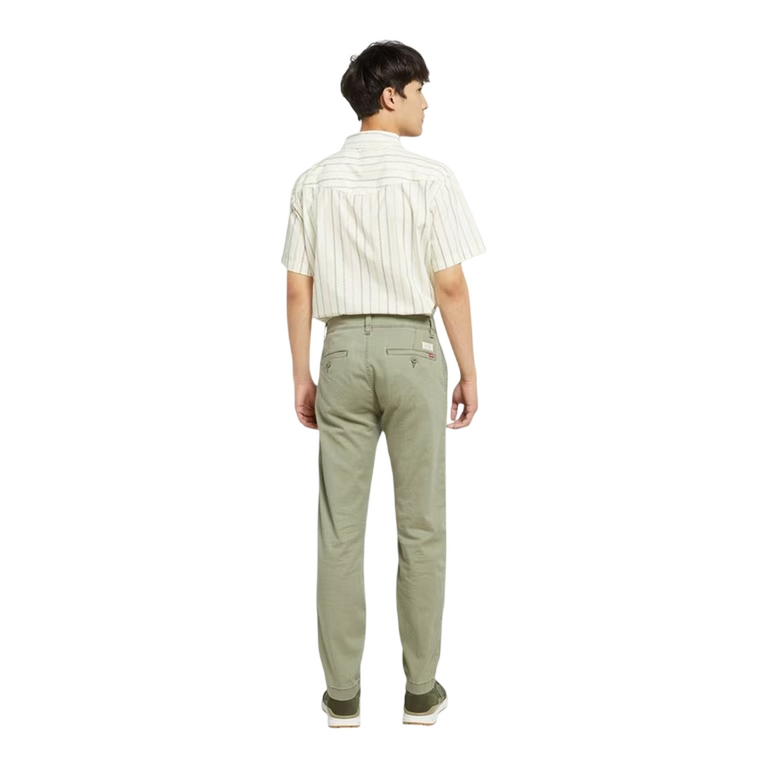 Deep Lichen Green - Back - Levis Mens Straight Chinos