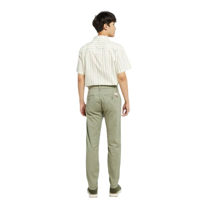 Deep Lichen Green - Back - Levis Mens Straight Chinos