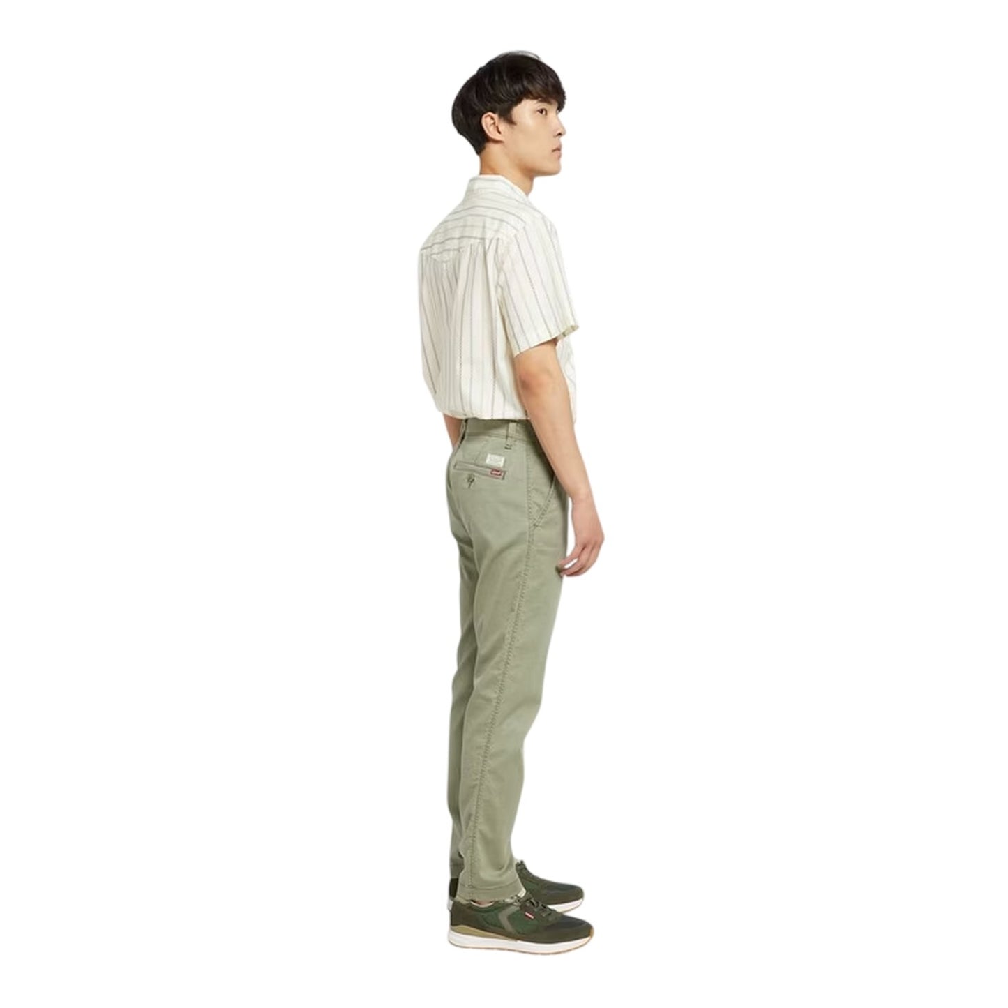 Deep Lichen Green - Side - Levis Mens Straight Chinos