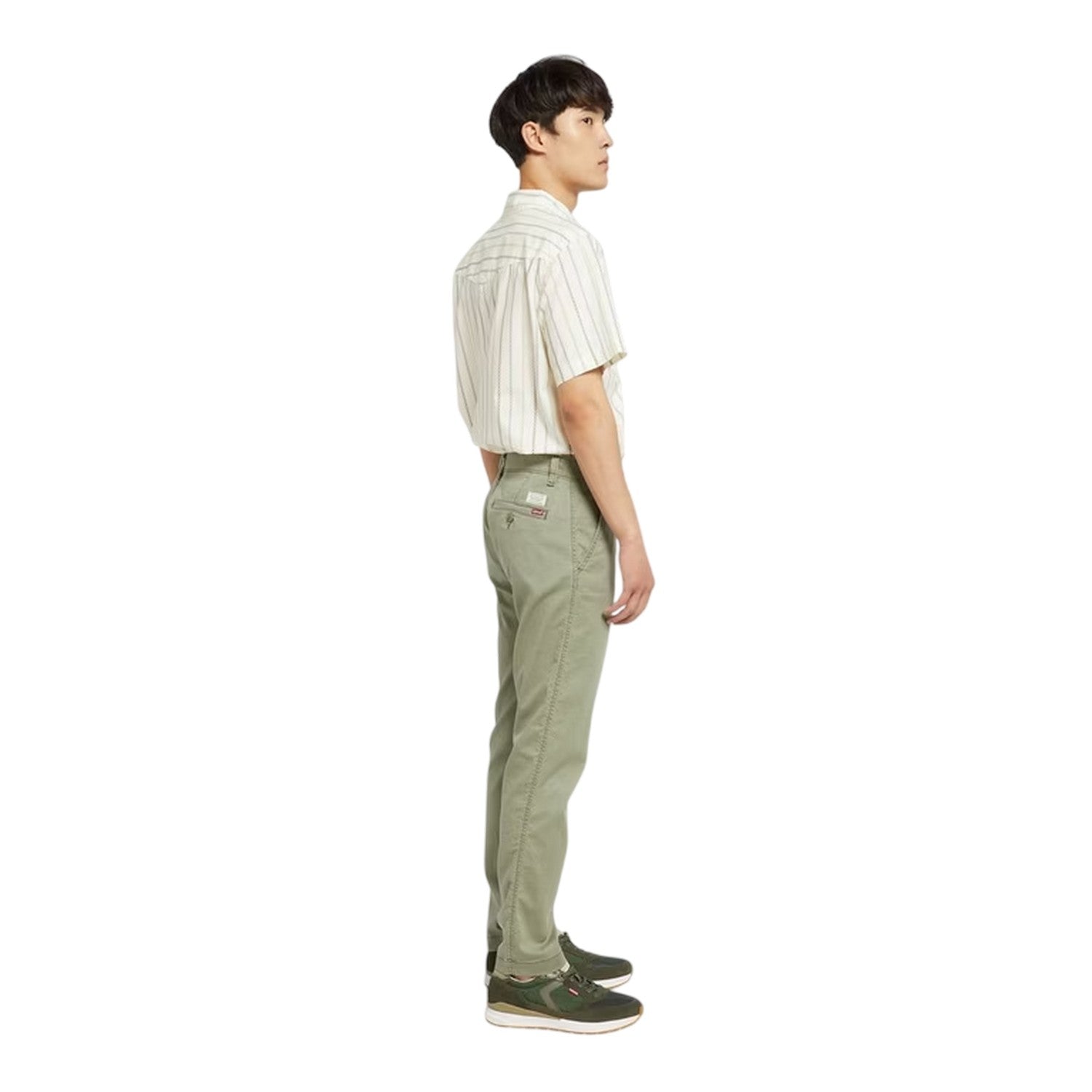 Deep Lichen Green - Side - Levis Mens Straight Chinos