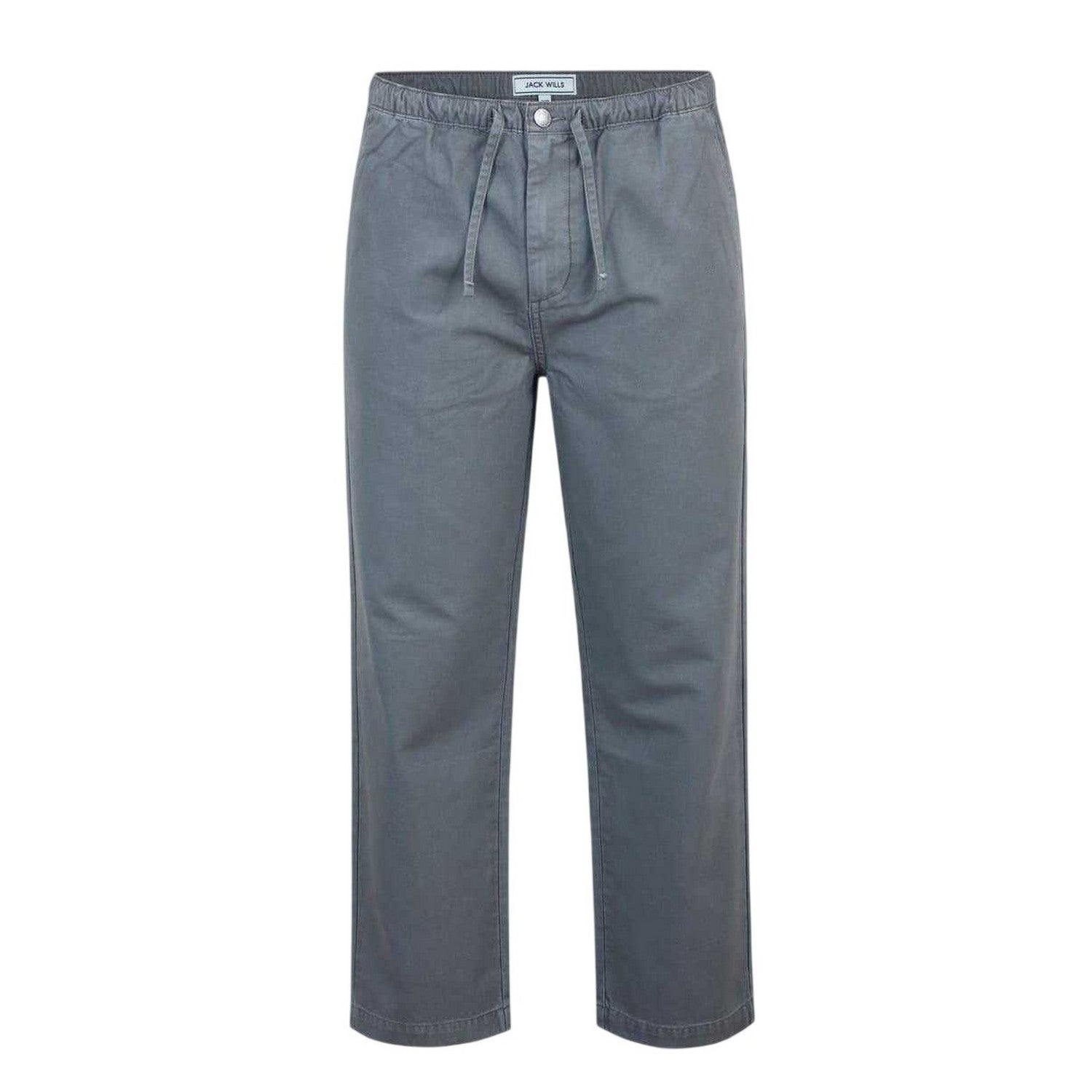 Slate - Front - Jack Wills Mens Wide Leg Chinos