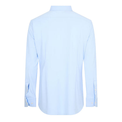 Pastel Blue - Back - Boss Mens P-Hank S Oxford Long-Sleeved Shirt