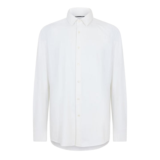 White - Front - Boss Mens P-Hank S Oxford Long-Sleeved Shirt