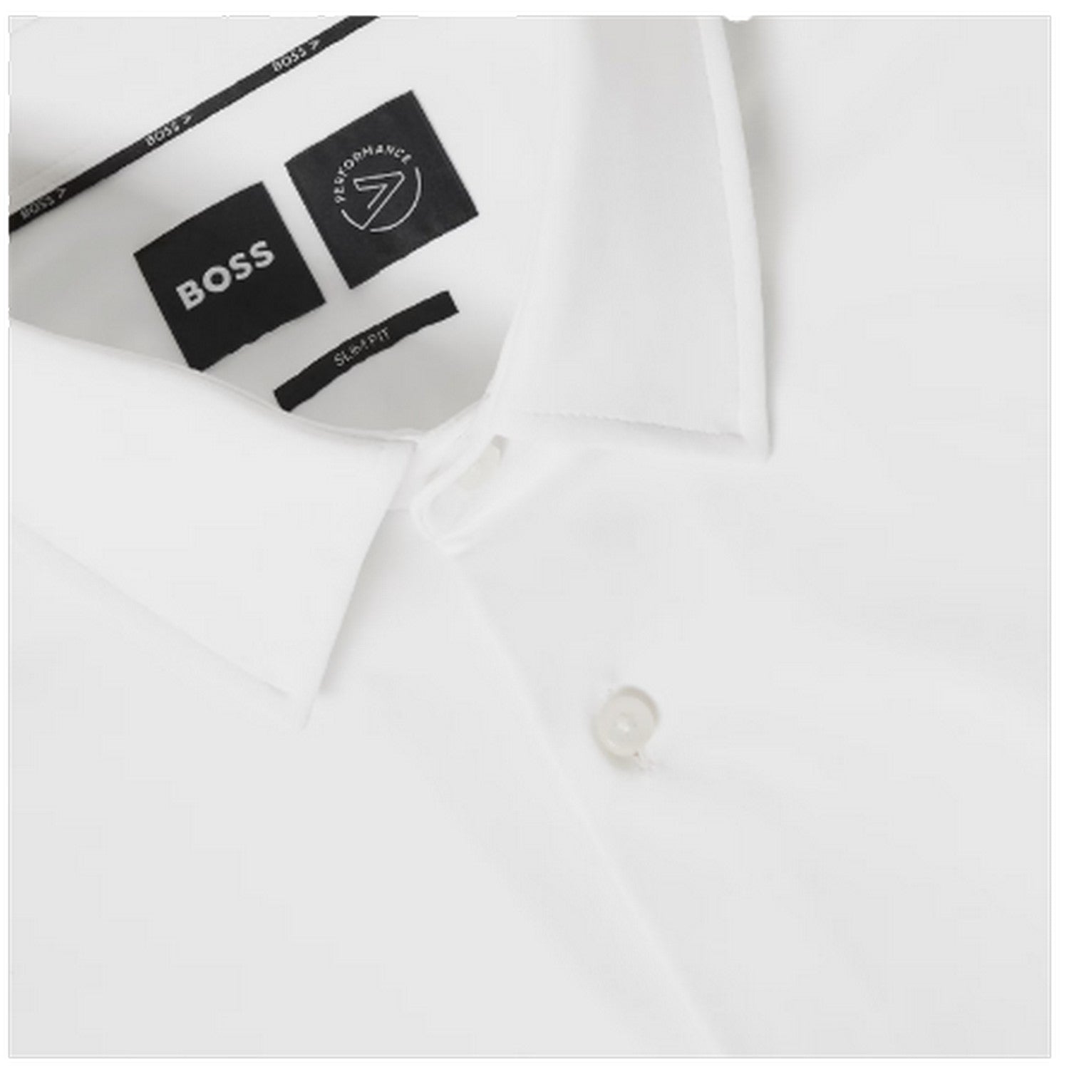 White - Side - Boss Mens P-Hank S Oxford Long-Sleeved Shirt