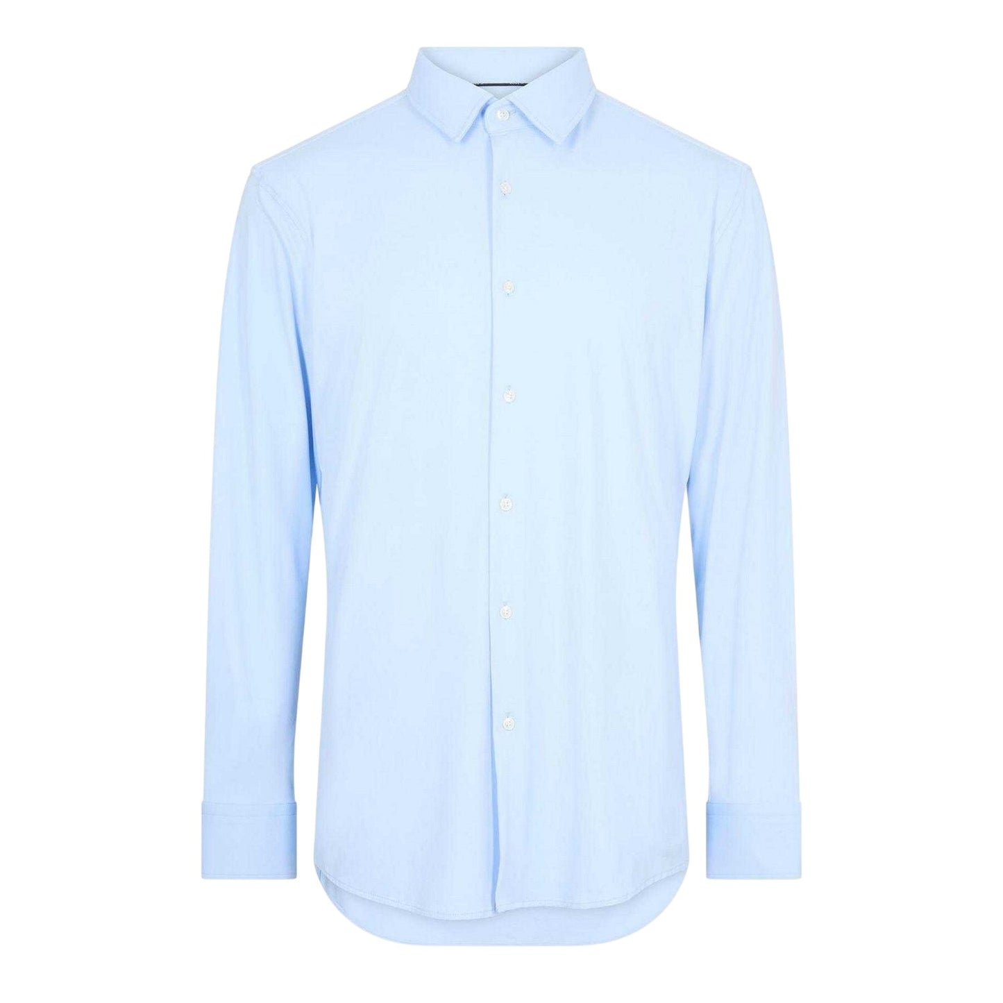 Pastel Blue - Front - Boss Mens P-Hank S Oxford Long-Sleeved Shirt