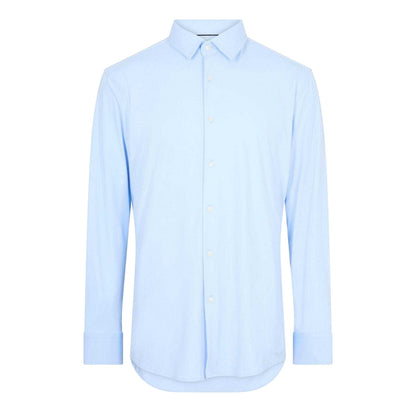 Pastel Blue - Front - Boss Mens P-Hank S Oxford Long-Sleeved Shirt