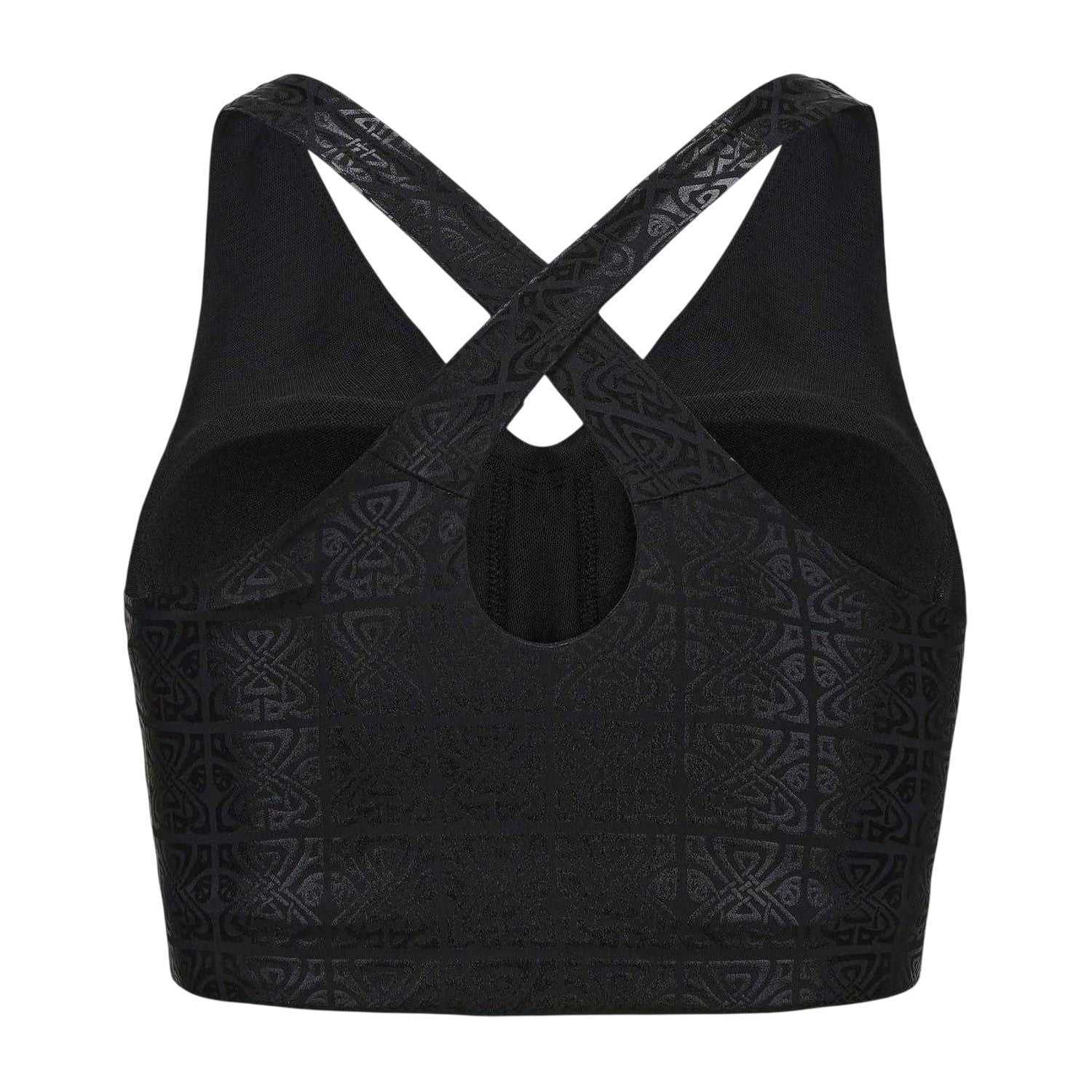 Black - Back - Biba Womens-Ladies Move V Neck Sports Bra