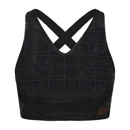 Black - Front - Biba Womens-Ladies Move V Neck Sports Bra
