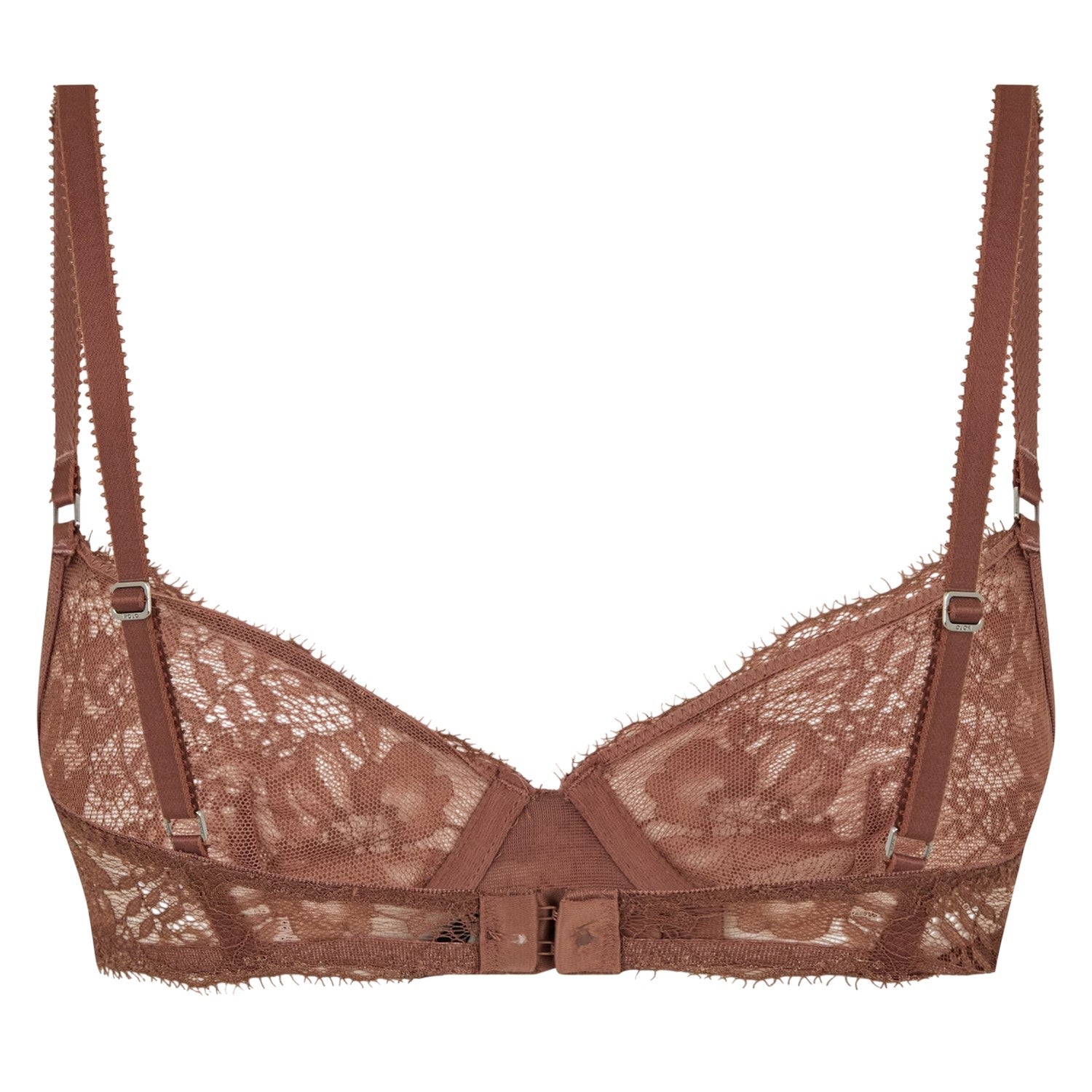Terracotta - Back - Ralph Lauren Womens-Ladies Demi Lace Bra